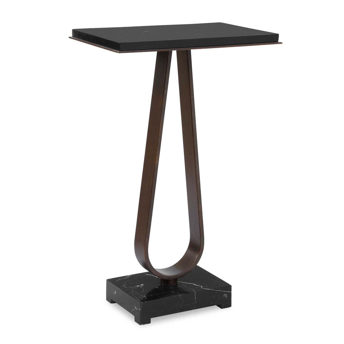 Uttermost Galloway Minimalist Accent Table - Black,Bronze