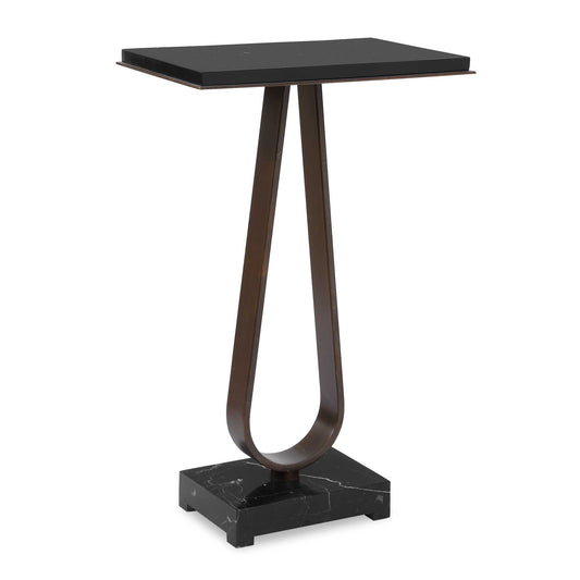 Uttermost Galloway Minimalist Accent Table - Black,Bronze