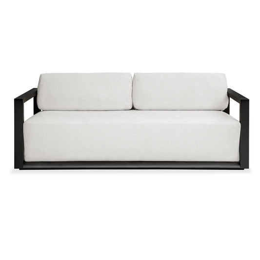 Uttermost Remsen Outdoor Black/Oyster Sofa - Black