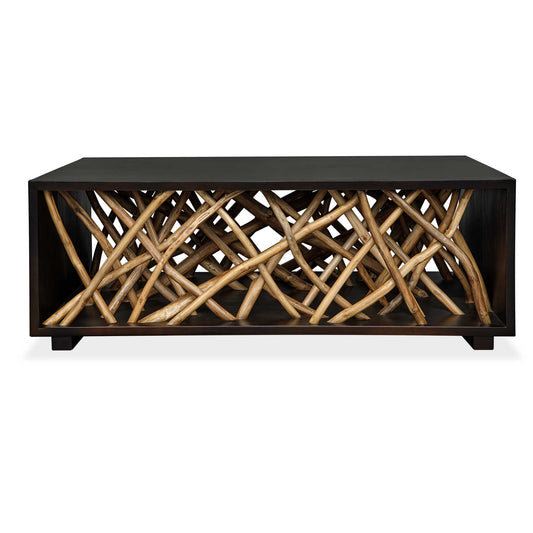 Uttermost Teak Maze Coffee Table - Woodtone
