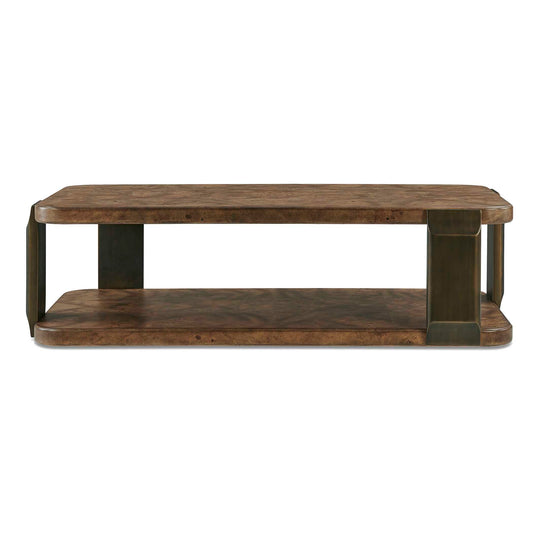 Uttermost Vance Mappa Burl Coffee Table - Bronze,Woodtone