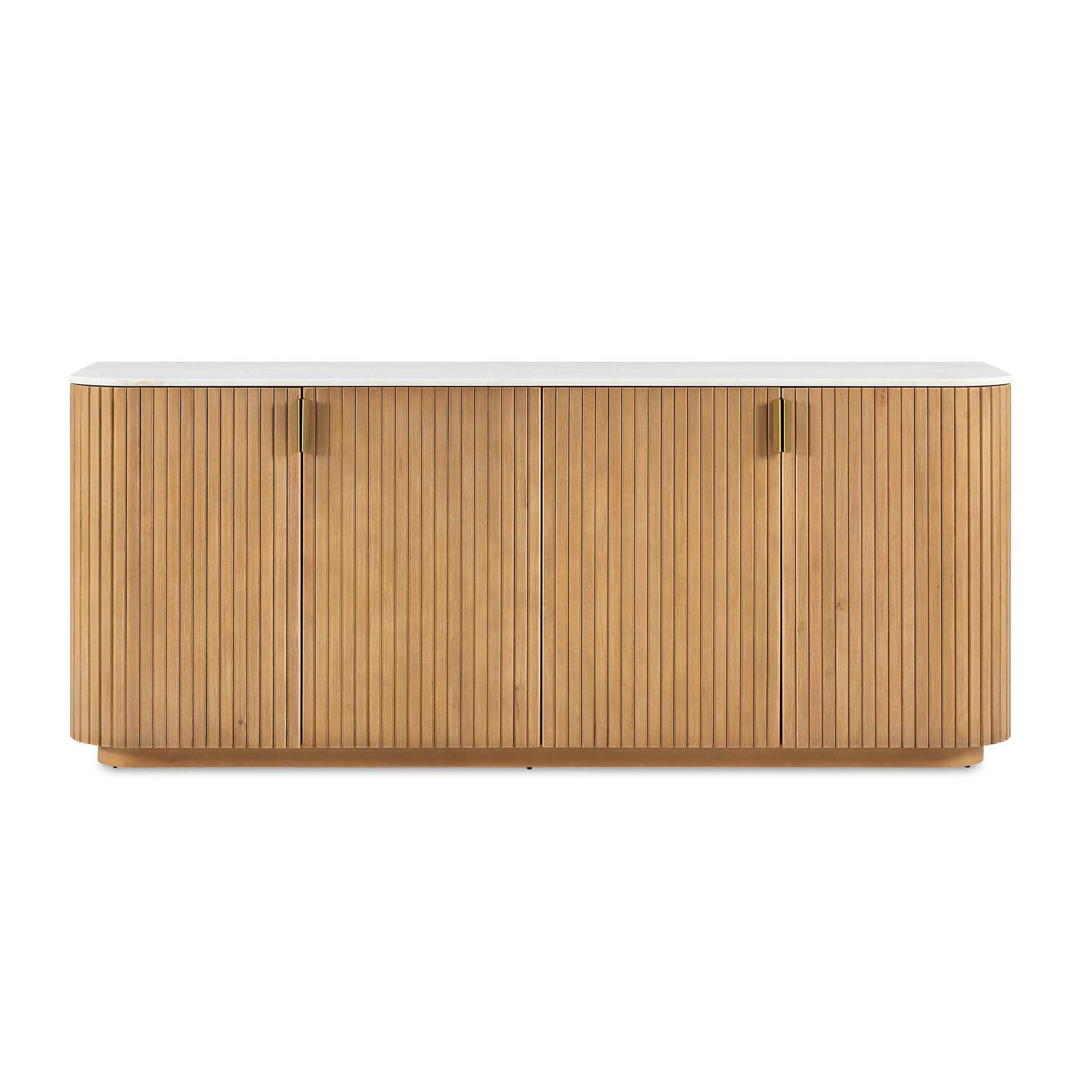 Uttermost Arik 4 Door Walnut Cabinet - Woodtone