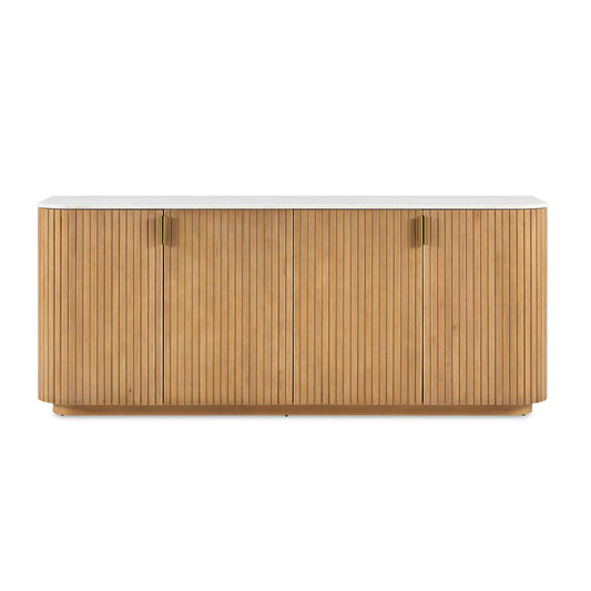 Uttermost Arik 4 Door Walnut Cabinet - Woodtone