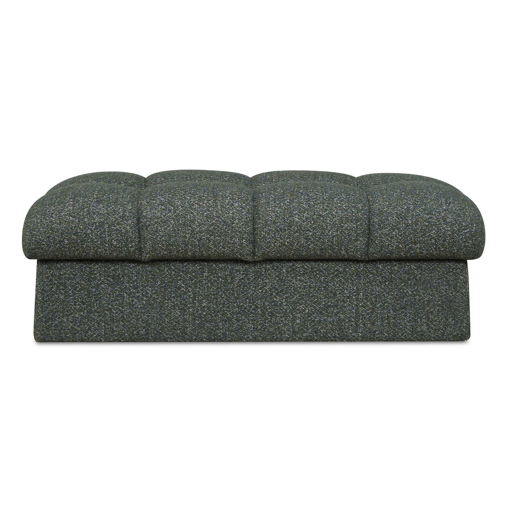 Uttermost Harlem Moss Green/ Lake Blue Bench - Green