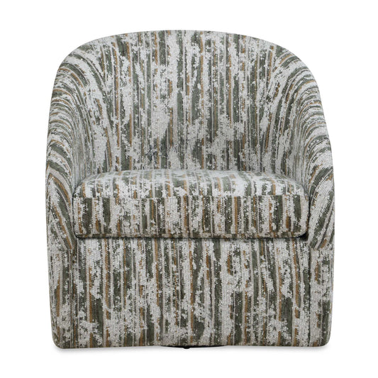 Uttermost Mari Boucle Swivel Chair - Green,White