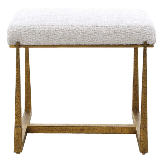 Uttermost Midas Gold Small Bench - Brass,White