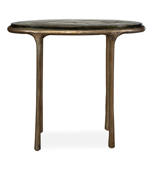 Uttermost Ata Oval Brass Accent Table - Brass