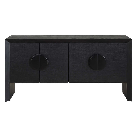 Uttermost Williams Black 4 Door Cabinet - Black