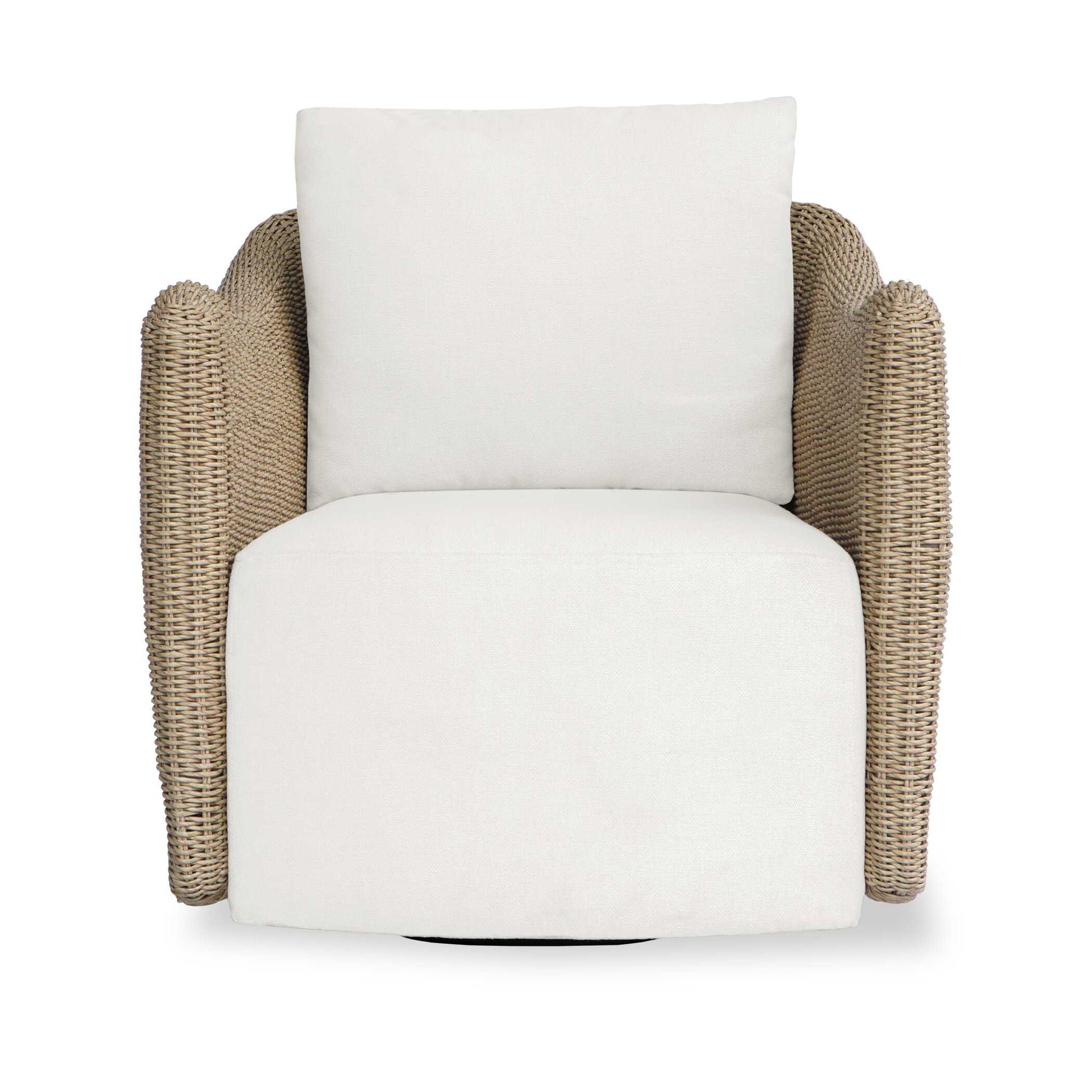 Uttermost Sunset Outdoor Swivel Lounge Chair - Gray,White
