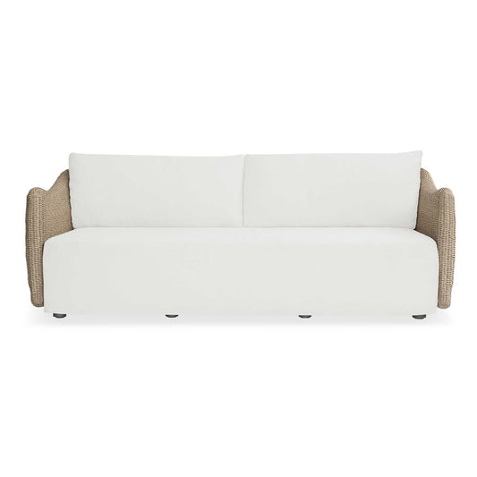 Uttermost Sunset Wicker Outdoor Sofa - Gray,White