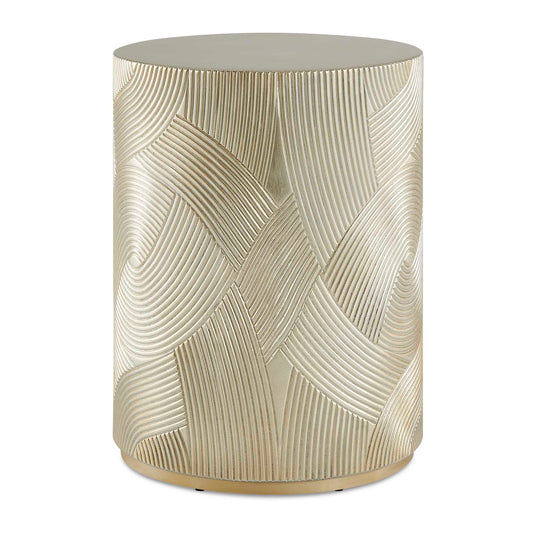 Uttermost Cassandra Gold Drum Accent Table - Gold