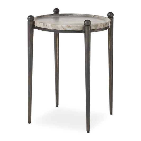 Uttermost Nahunta Dark Bronze Accent Table - Bronze,Gray