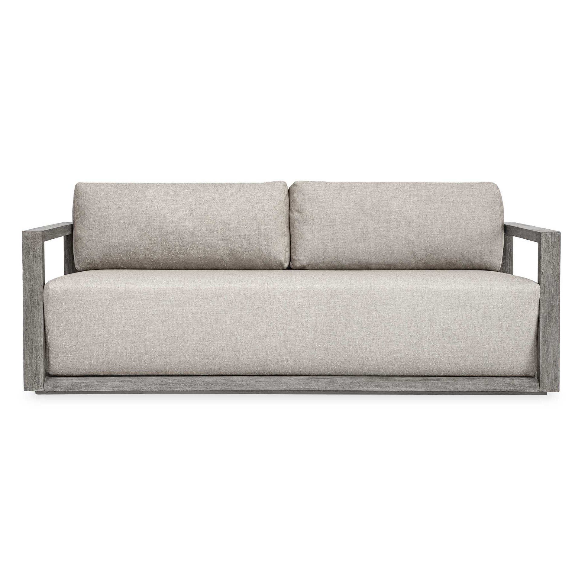 Uttermost Remsen Outdoor Weathered Gray/Dove Sofa - Gray