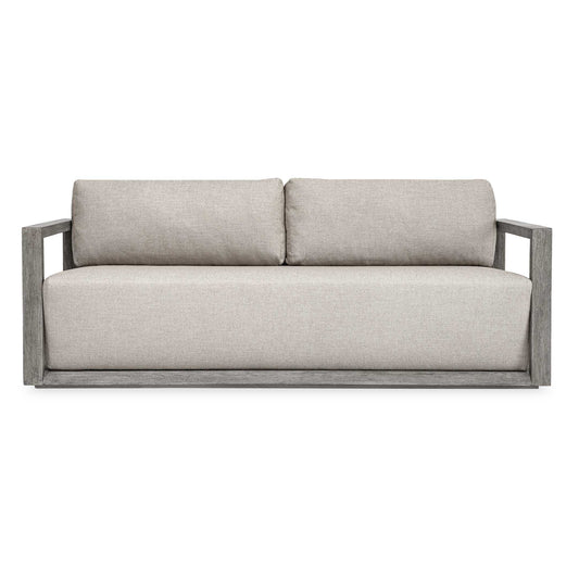 Uttermost Remsen Outdoor Weathered Gray/Dove Sofa - Gray