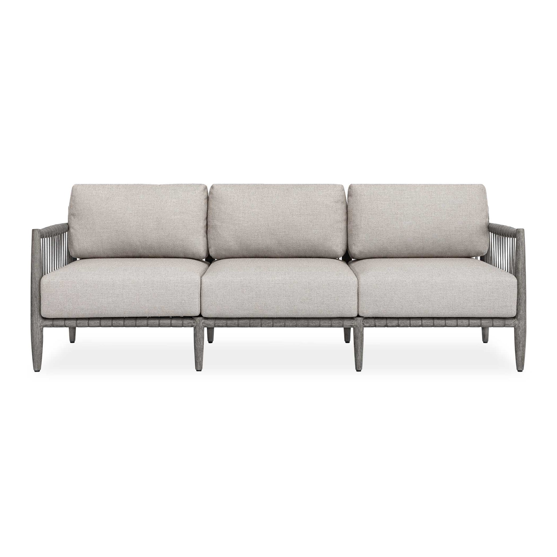 Uttermost Borneo Outdoor Dove Sofa - Gray