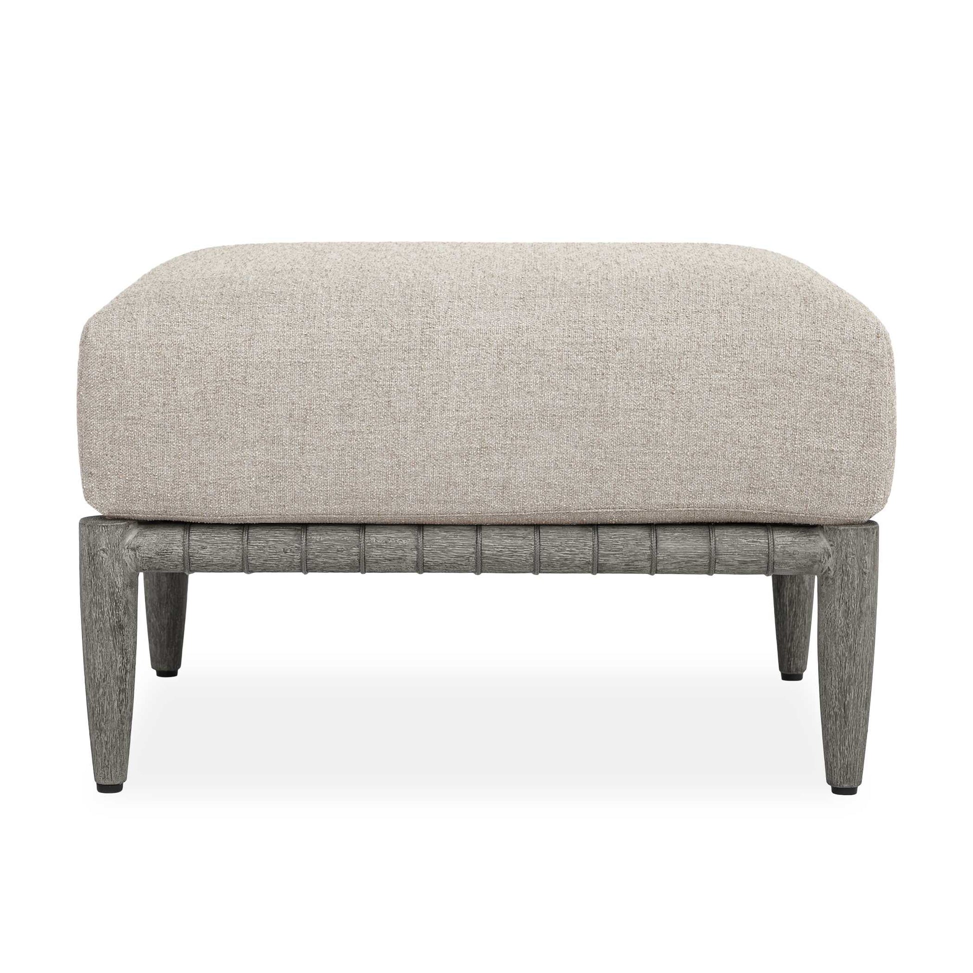 Uttermost Borneo Outdoor Dove Ottoman - Gray