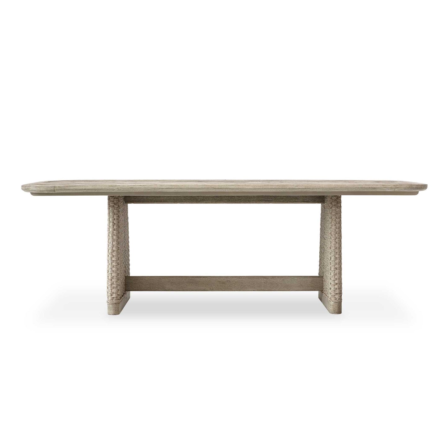Uttermost Harbor Herringbone Indoor-Outdoor Dining Table - Brown,Woodtone