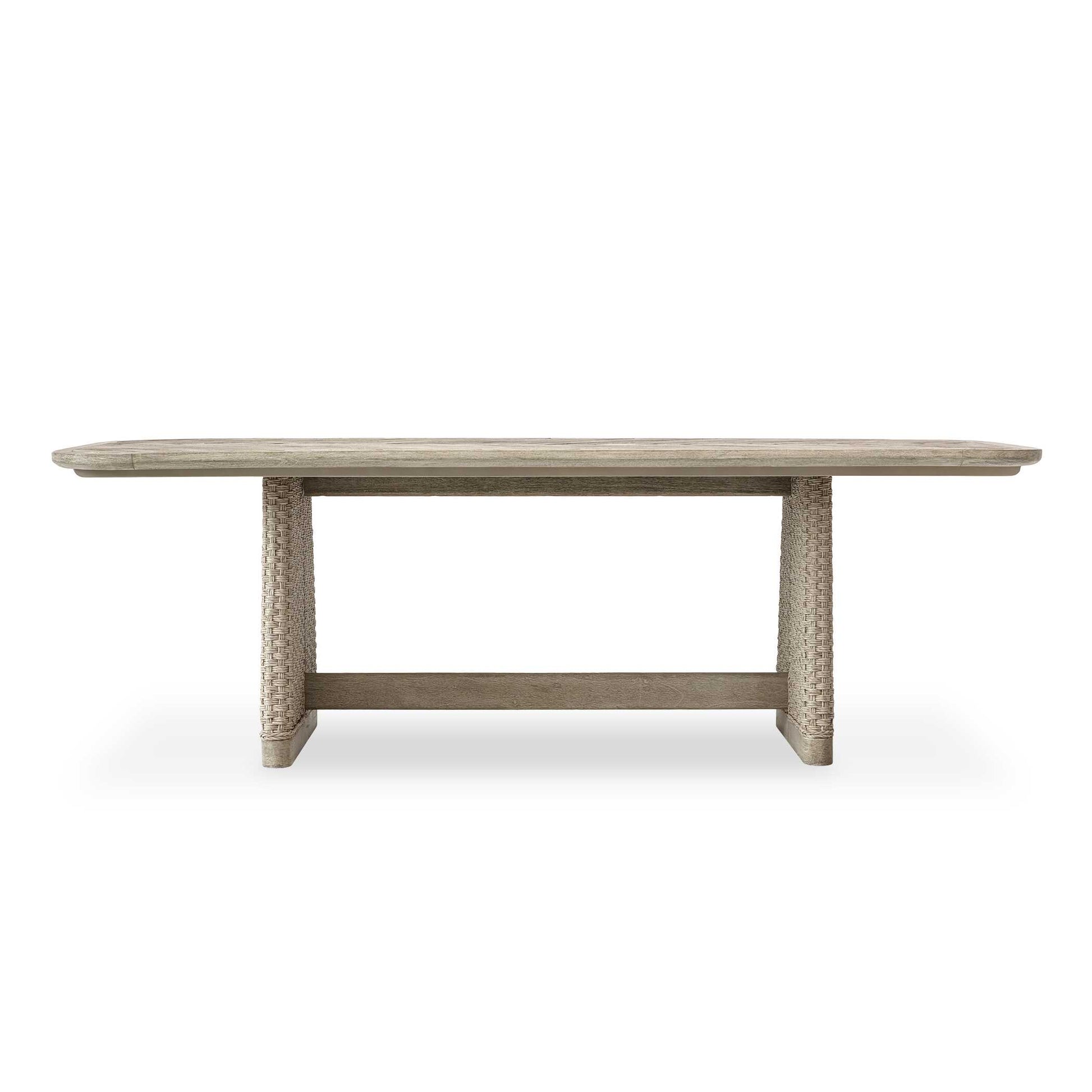 Uttermost Harbor Herringbone Indoor-Outdoor Dining Table - Brown,Woodtone