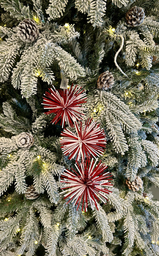 Red & White Starburst Spray