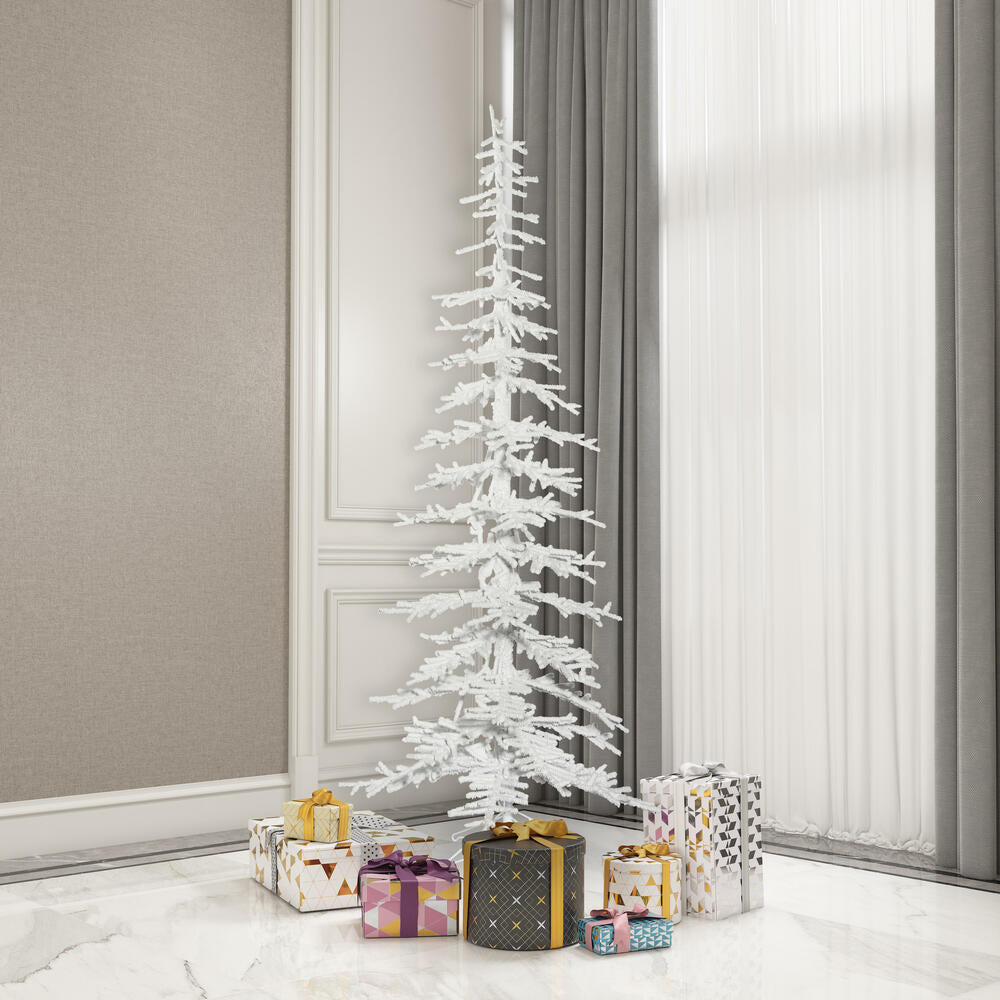 7.5' Flocked Kuna Pine Artificial Christmas Tree
