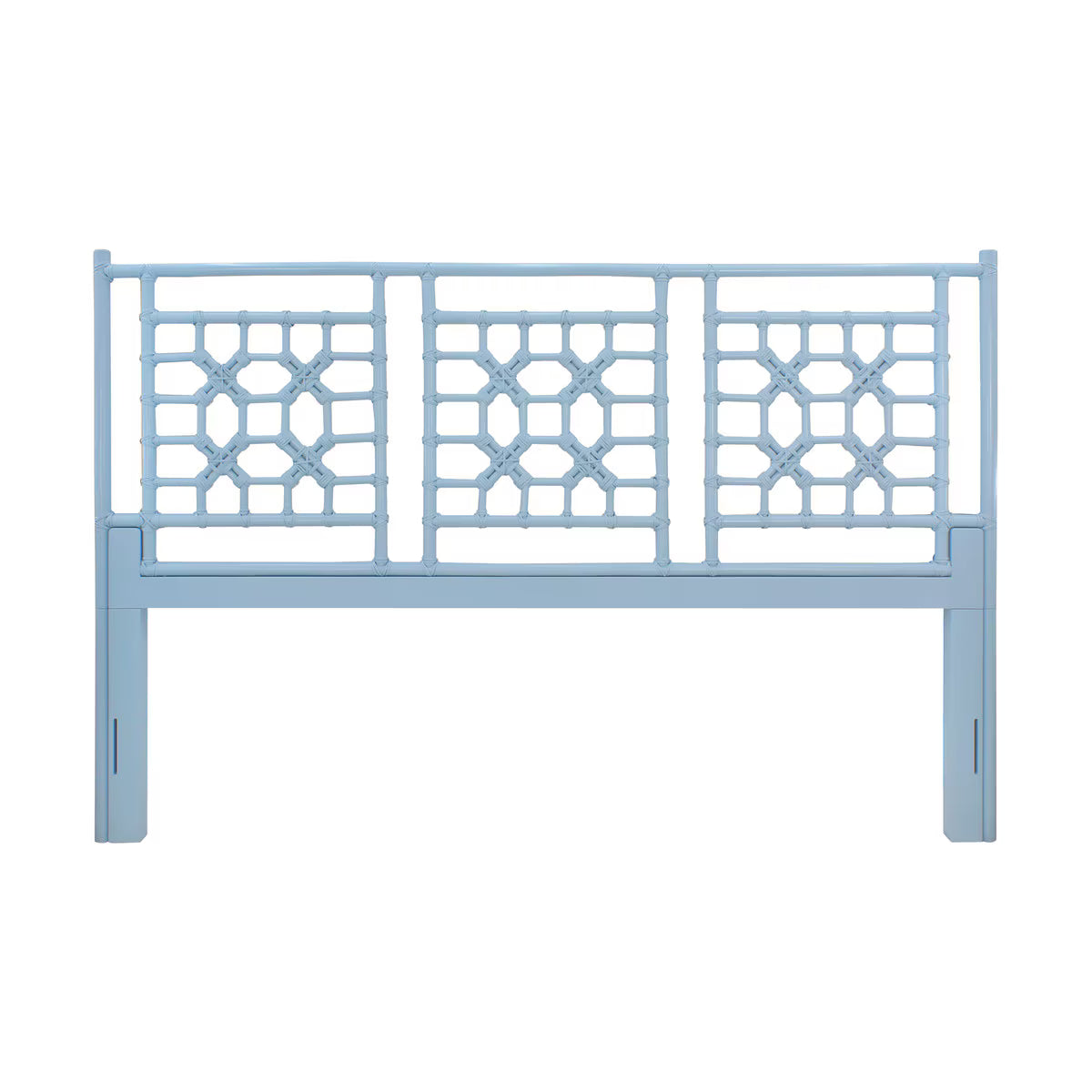 Blue Lattice King Headboard