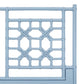 Blue Lattice King Headboard