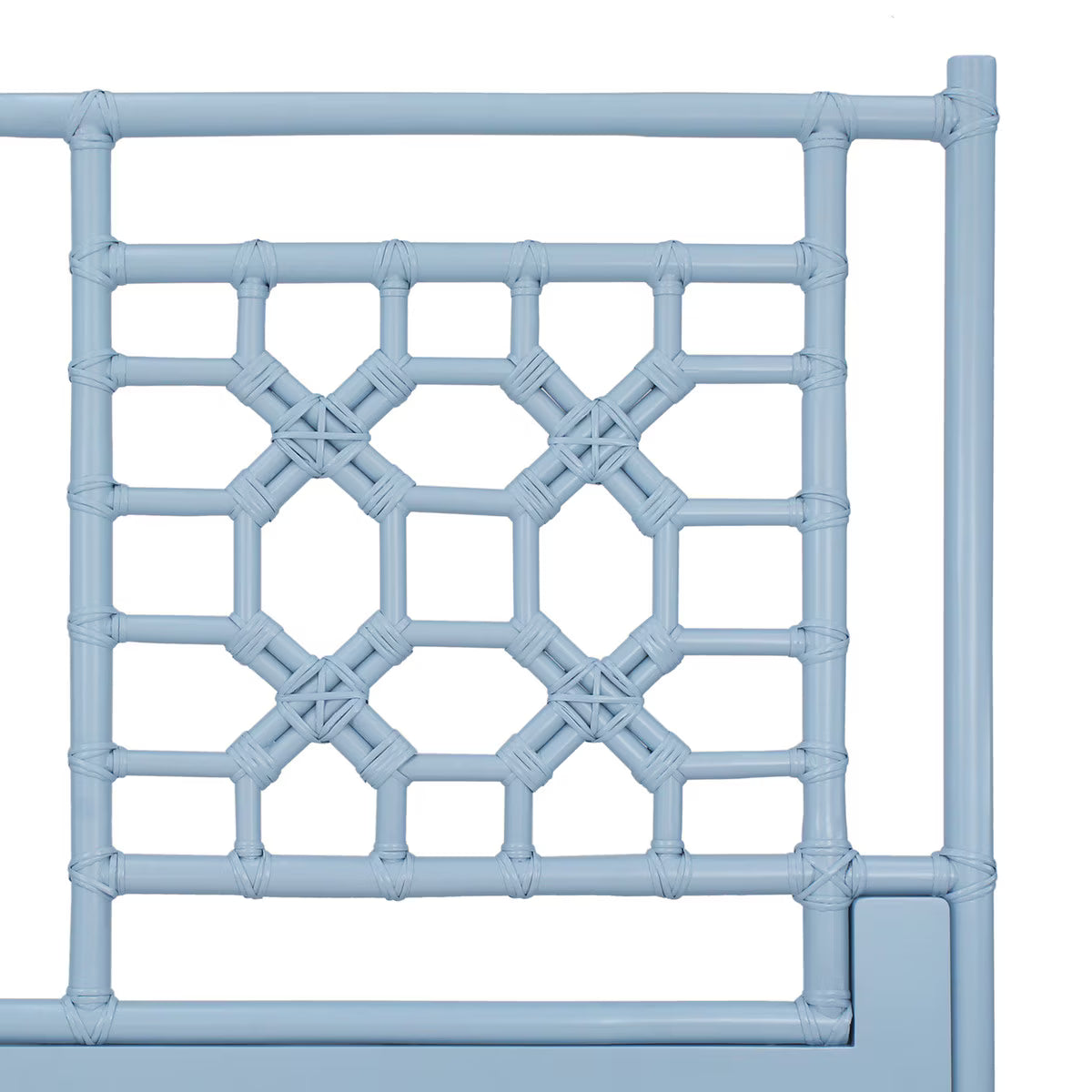 Blue Lattice King Headboard