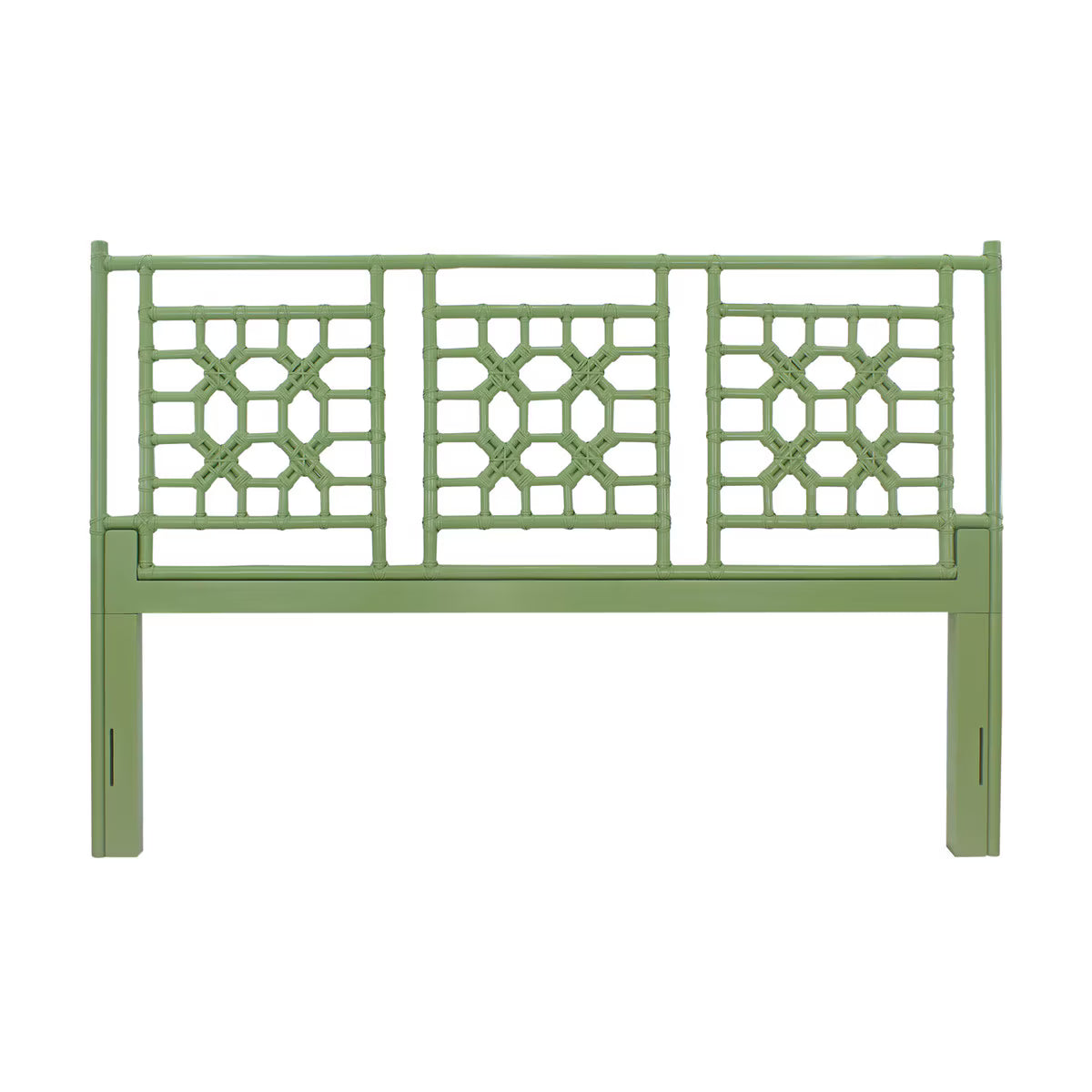 Blue Lattice King Headboard