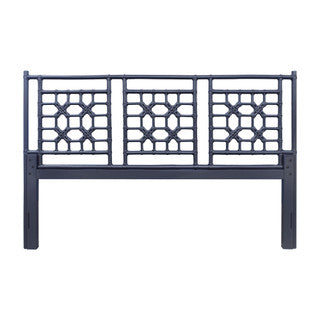 Blue Lattice King Headboard