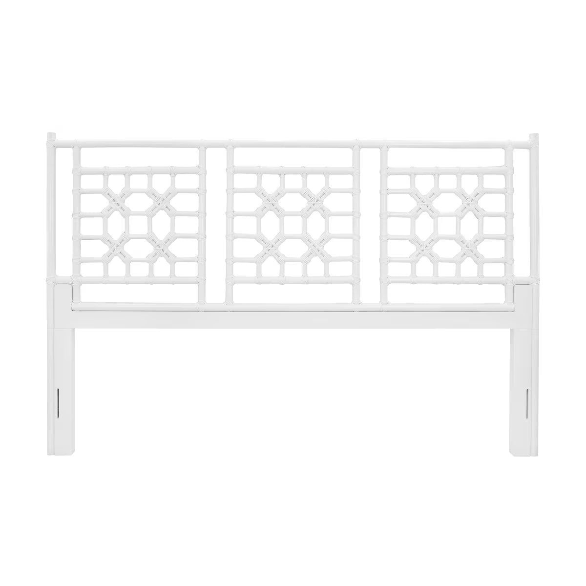 Blue Lattice King Headboard
