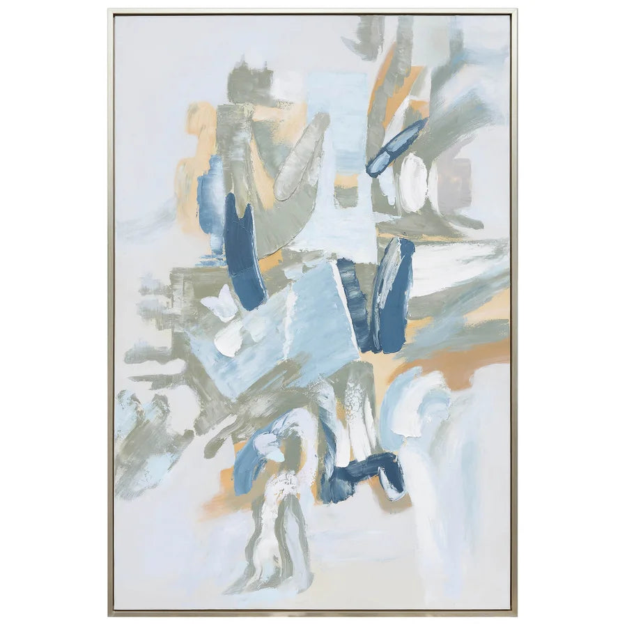 Blue & Gray Canvas Art