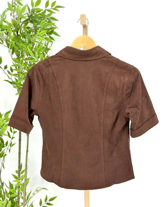 Anthem Faux Suede Button Shirt