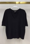 Italian V-Neck Light Sweater Knit Top