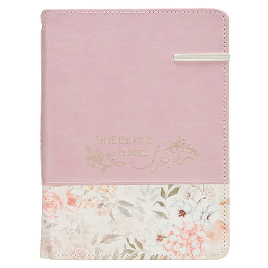 Pink Floral Journal