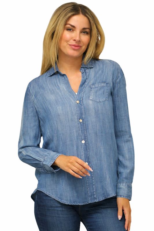 Kyla & Seo Kori Embroidered Butterfly Shirt