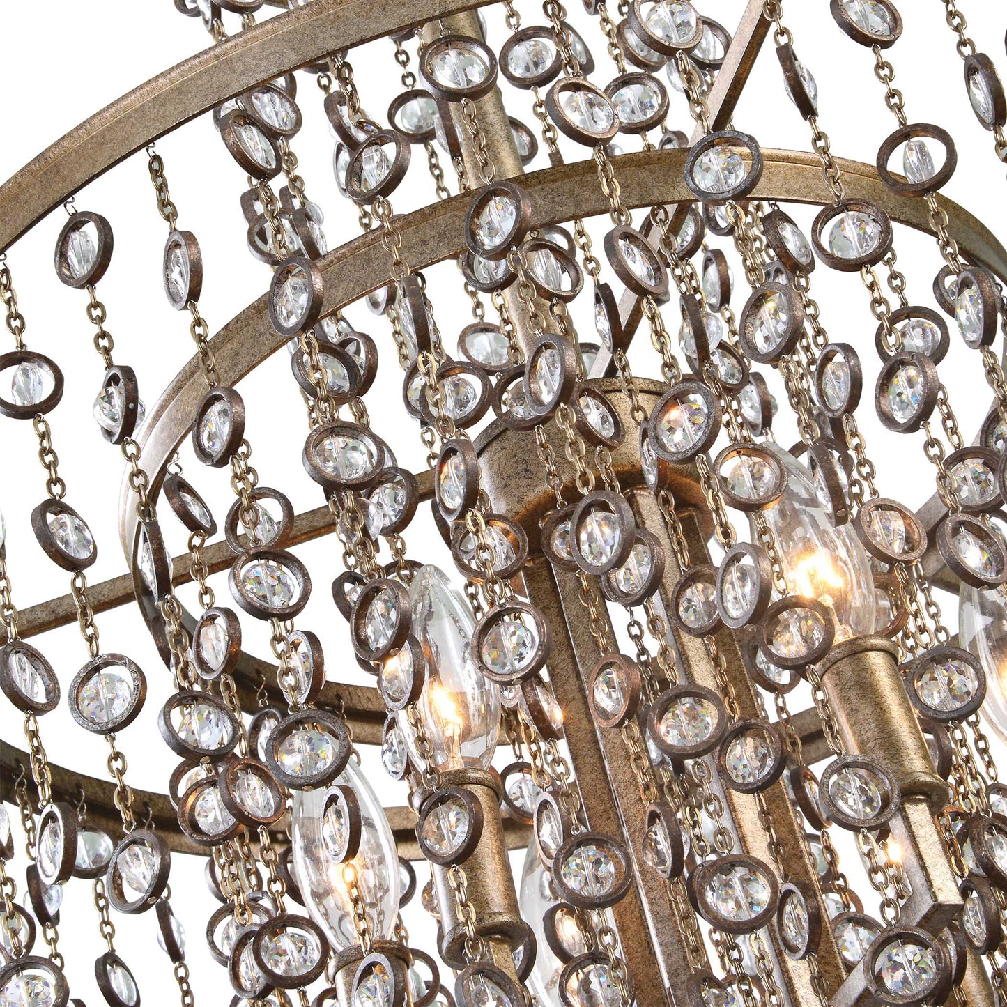 Uttermost Valka 6 Light Crystal Chandelier