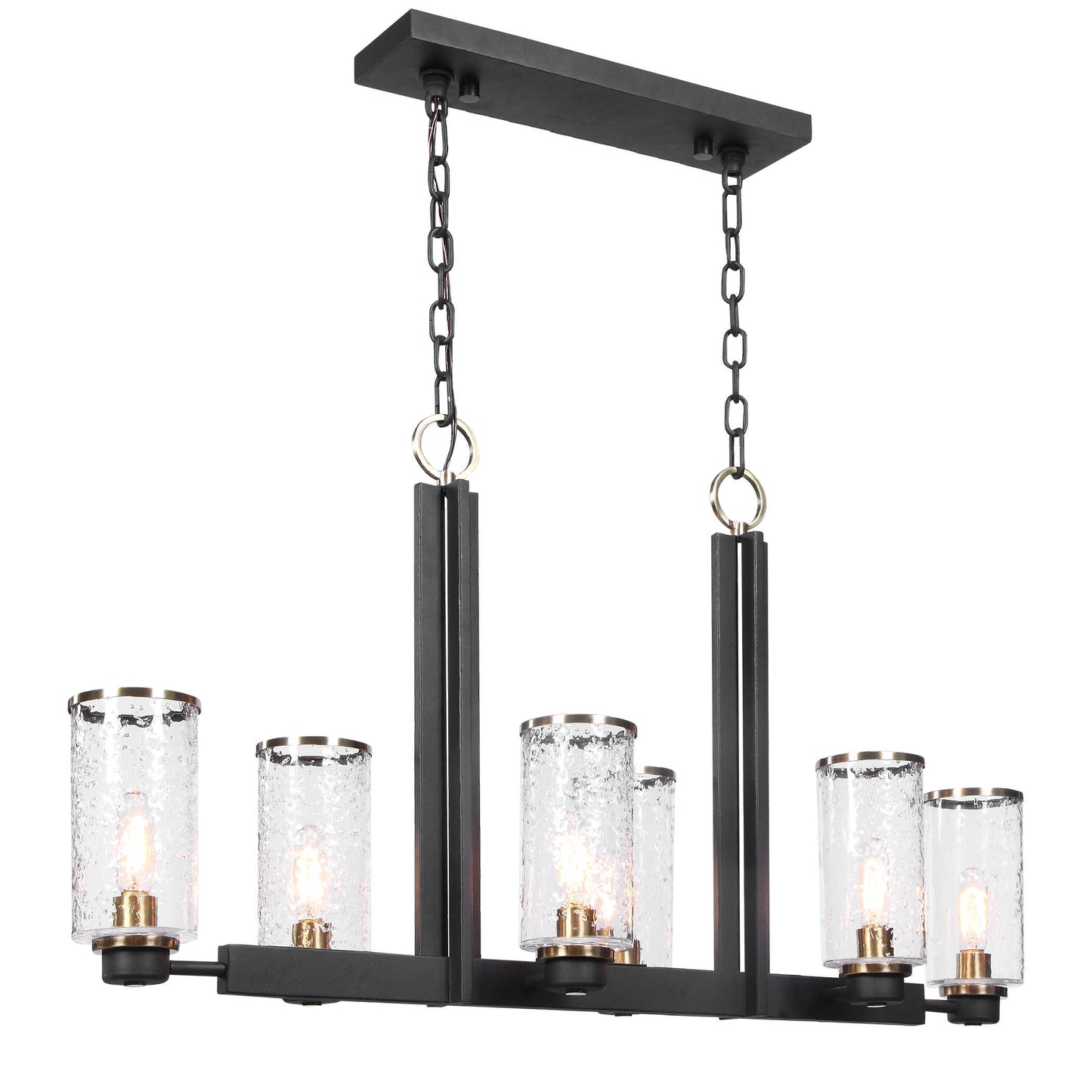 Uttermost Jarsdel 6 Light Industrial Island Light