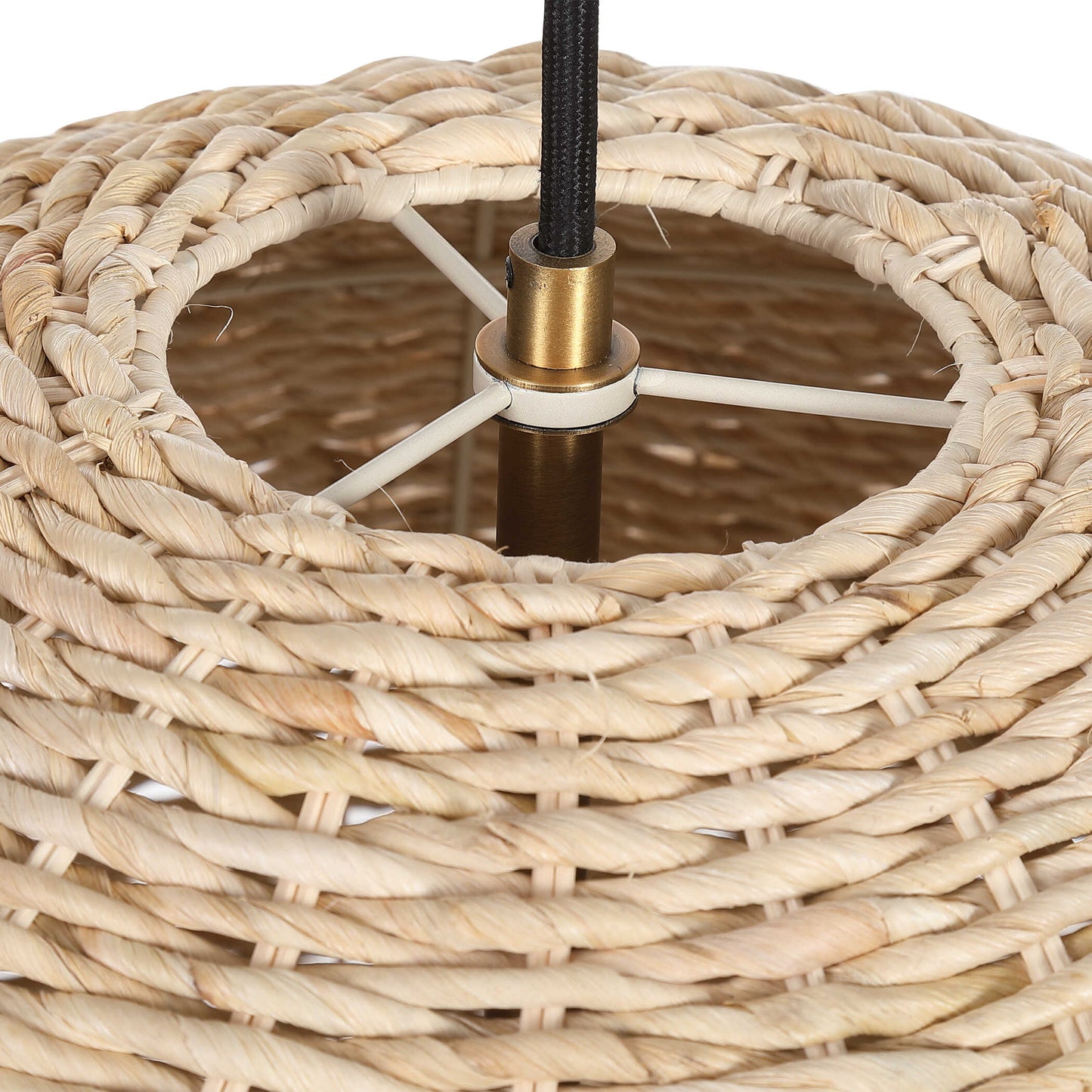 Uttermost Seagrass 1 Light Dome Pendant