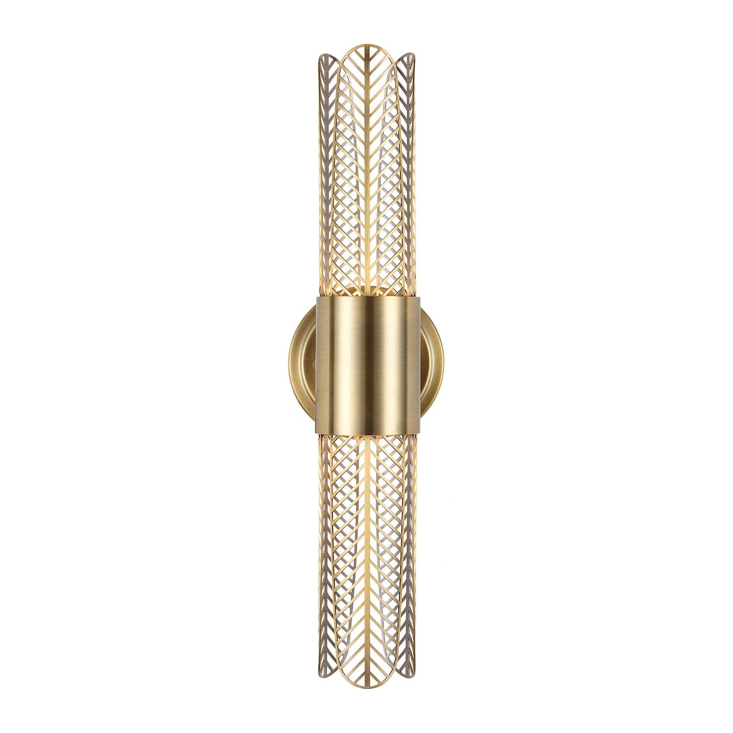 Uttermost Cret 2 Light LED Brass Sconce
