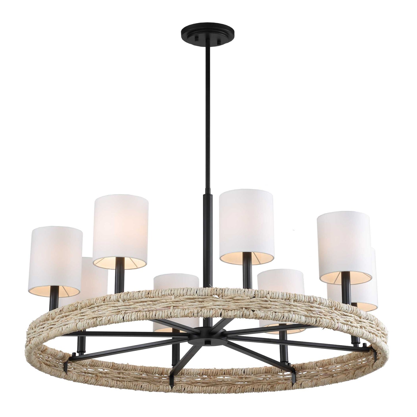Uttermost Faiyam 8 Light Rattan Chandelier