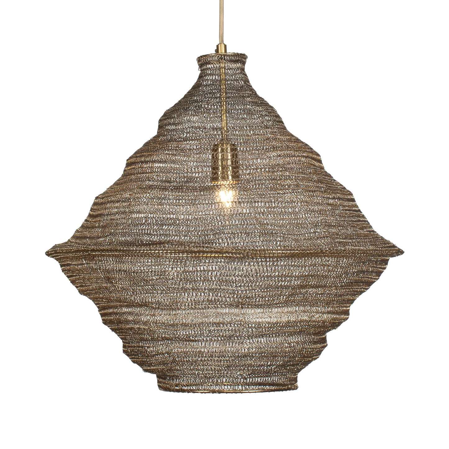 Uttermost Sigh Woven Brass 1 Light Pendant