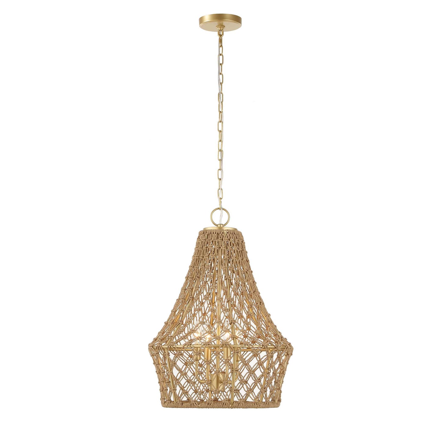 Uttermost Macrame 4 Light Rope Pendant