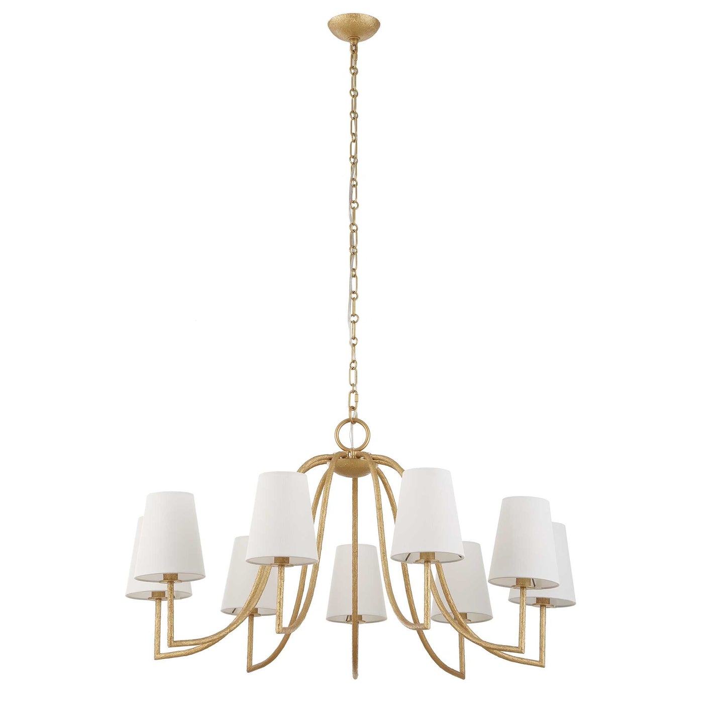 Uttermost Seville 9 Light Gold Chandelier