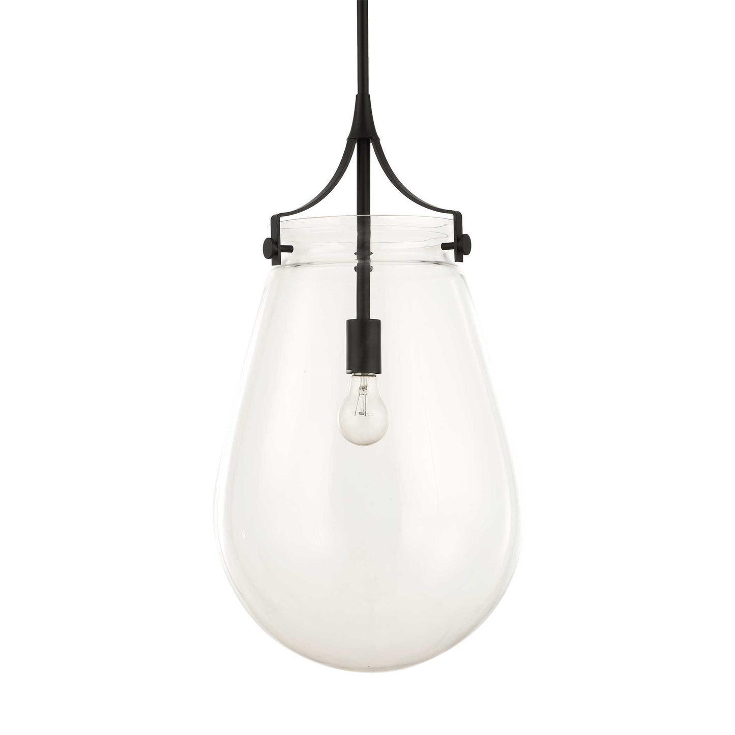 Uttermost Dewdrop 1 Light Glass Shade Pendant