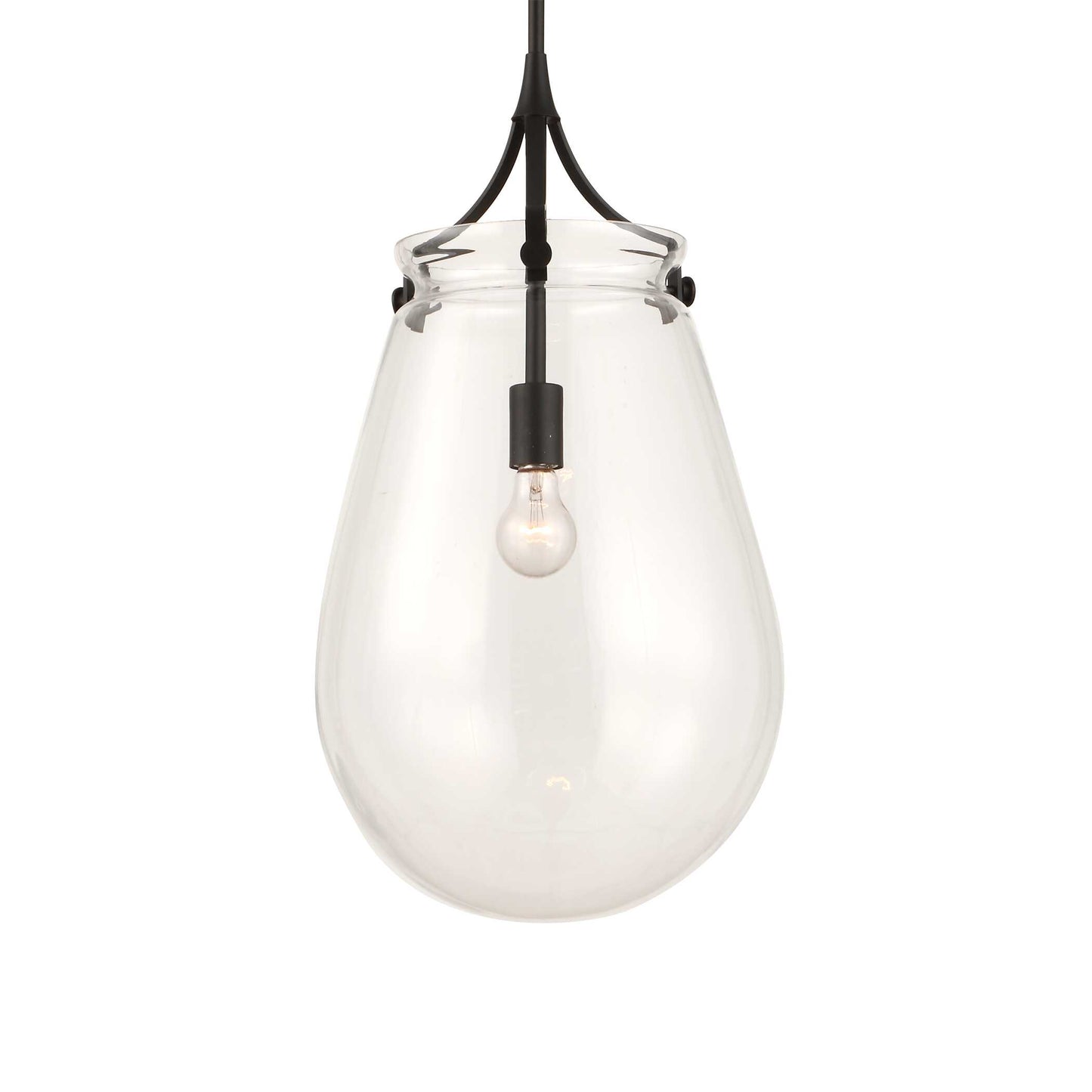 Uttermost Dewdrop 1 Light Glass Shade Pendant