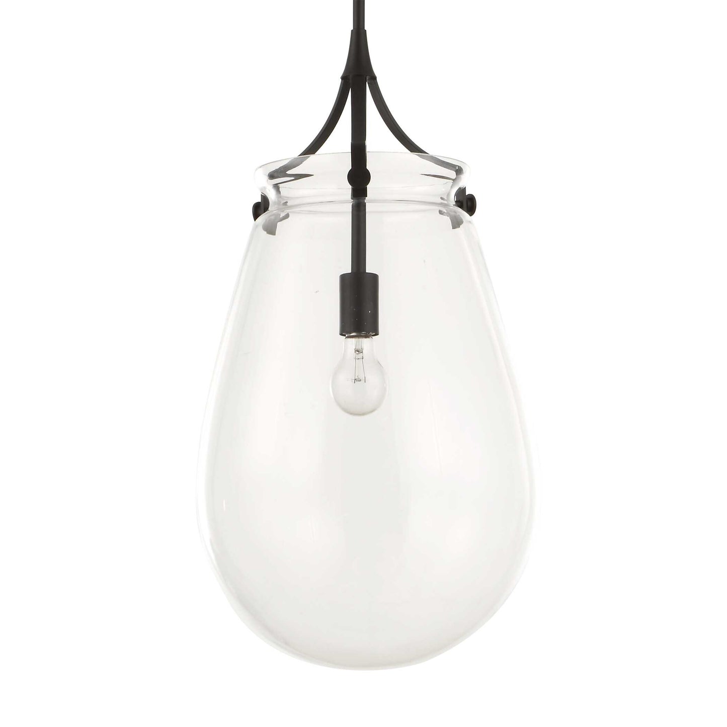 Uttermost Dewdrop 1 Light Glass Shade Pendant
