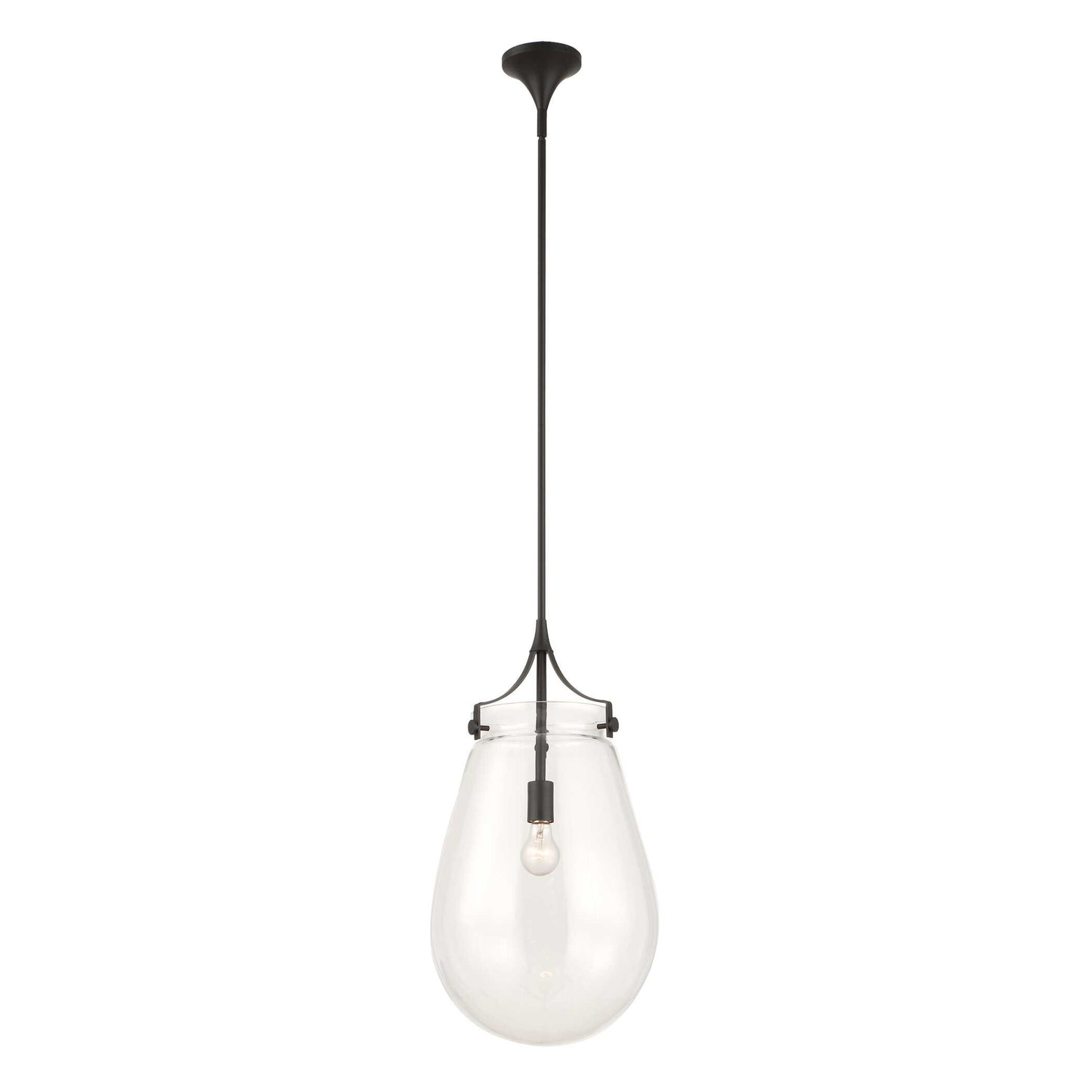 Uttermost Dewdrop 1 Light Glass Shade Pendant
