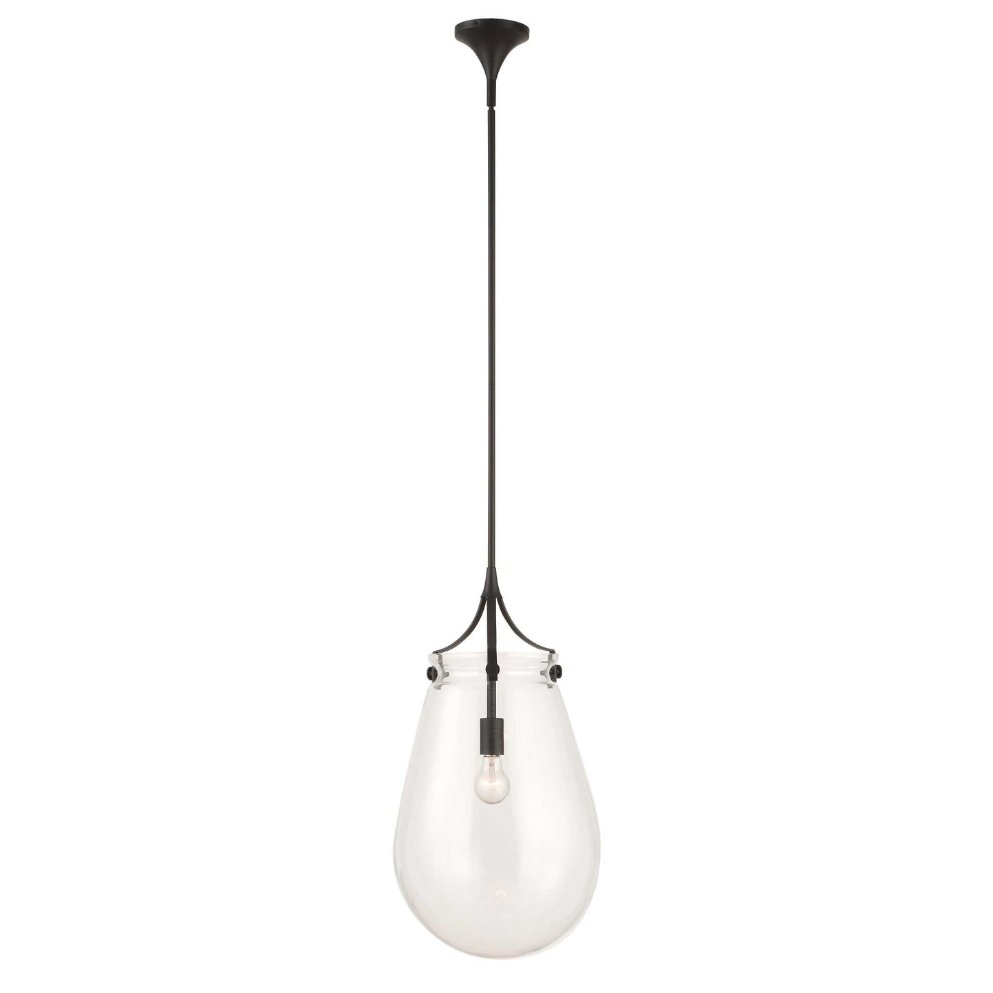 Uttermost Dewdrop 1 Light Glass Shade Pendant