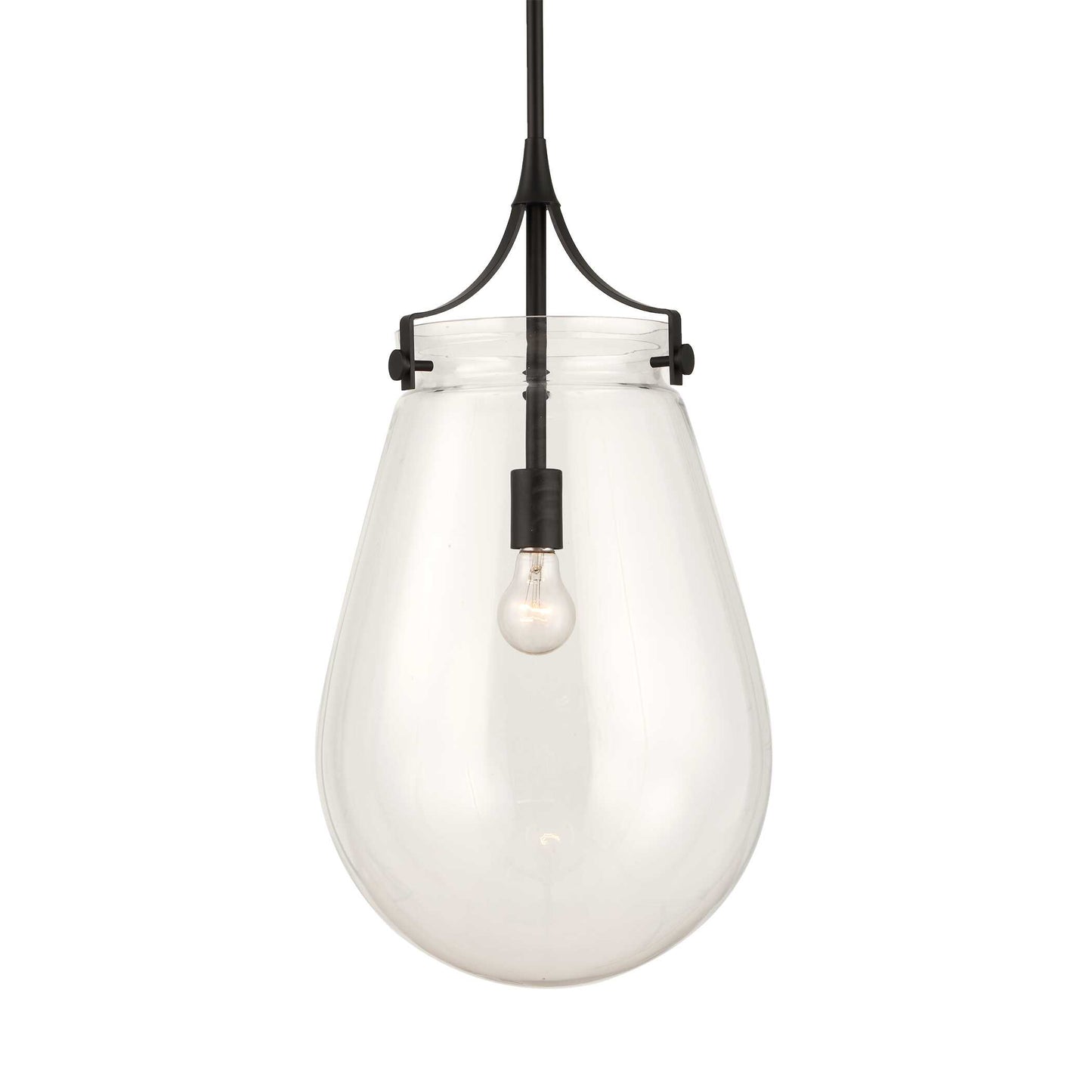 Uttermost Dewdrop 1 Light Glass Shade Pendant