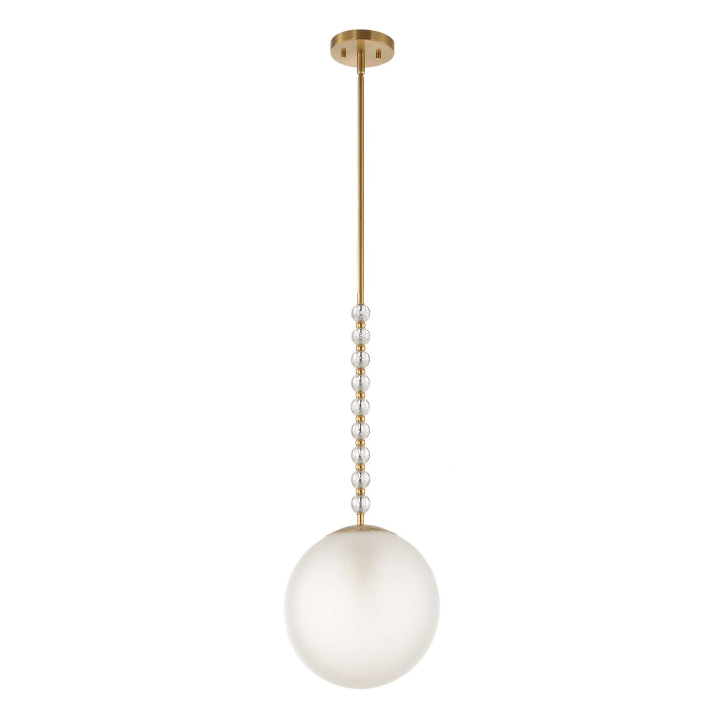 Uttermost Ripple 1 Light Frost Glass Pendant